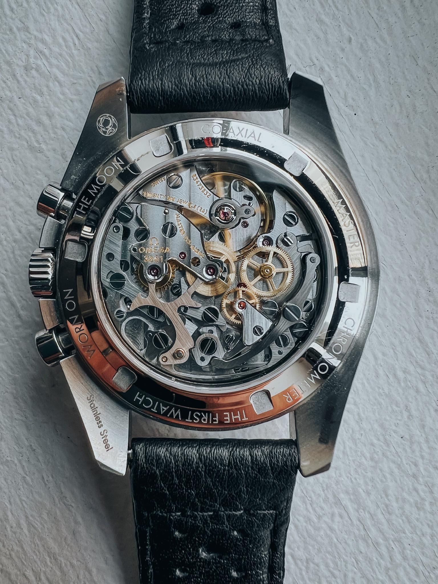 WTS Omega Speedmaster 3861 exhibition caseback Spiralwinder