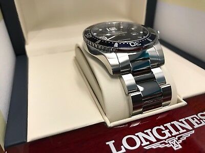 New Longines 44mm HYDROCONQUEST Quartz L38404966 Watch Blue Dial