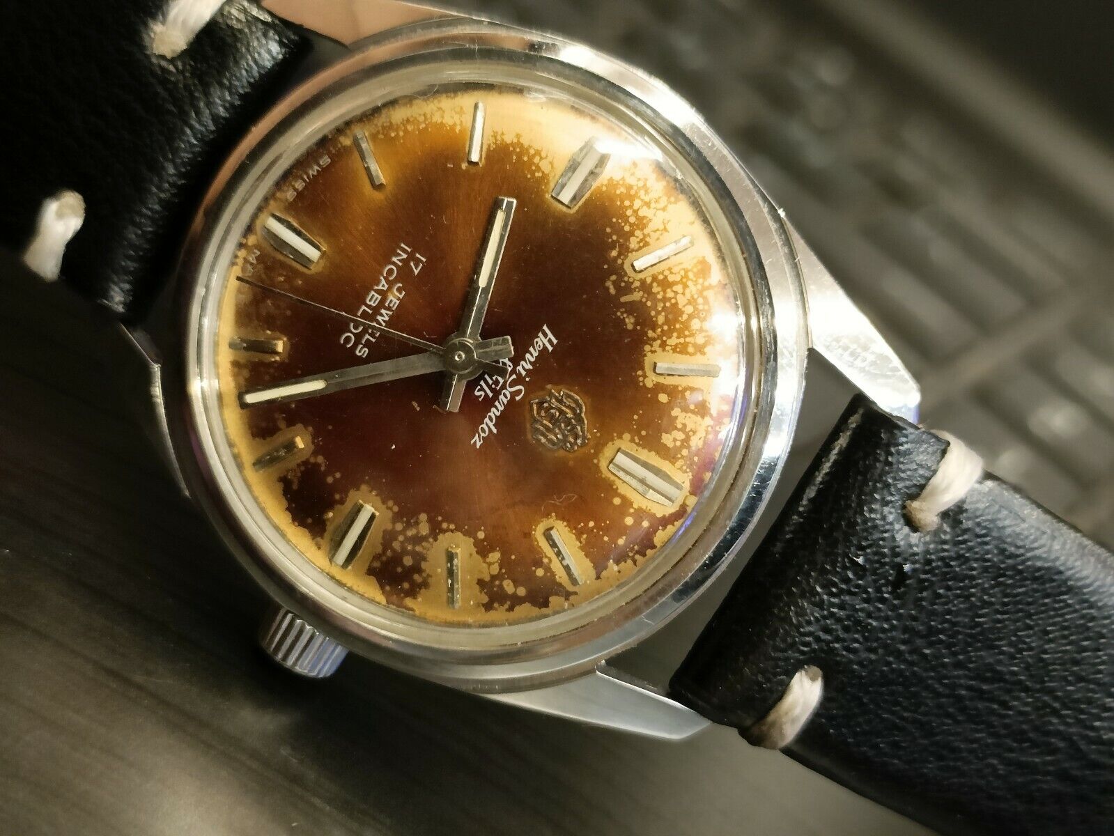 Henri sandoz 17 jewels incabloc sale