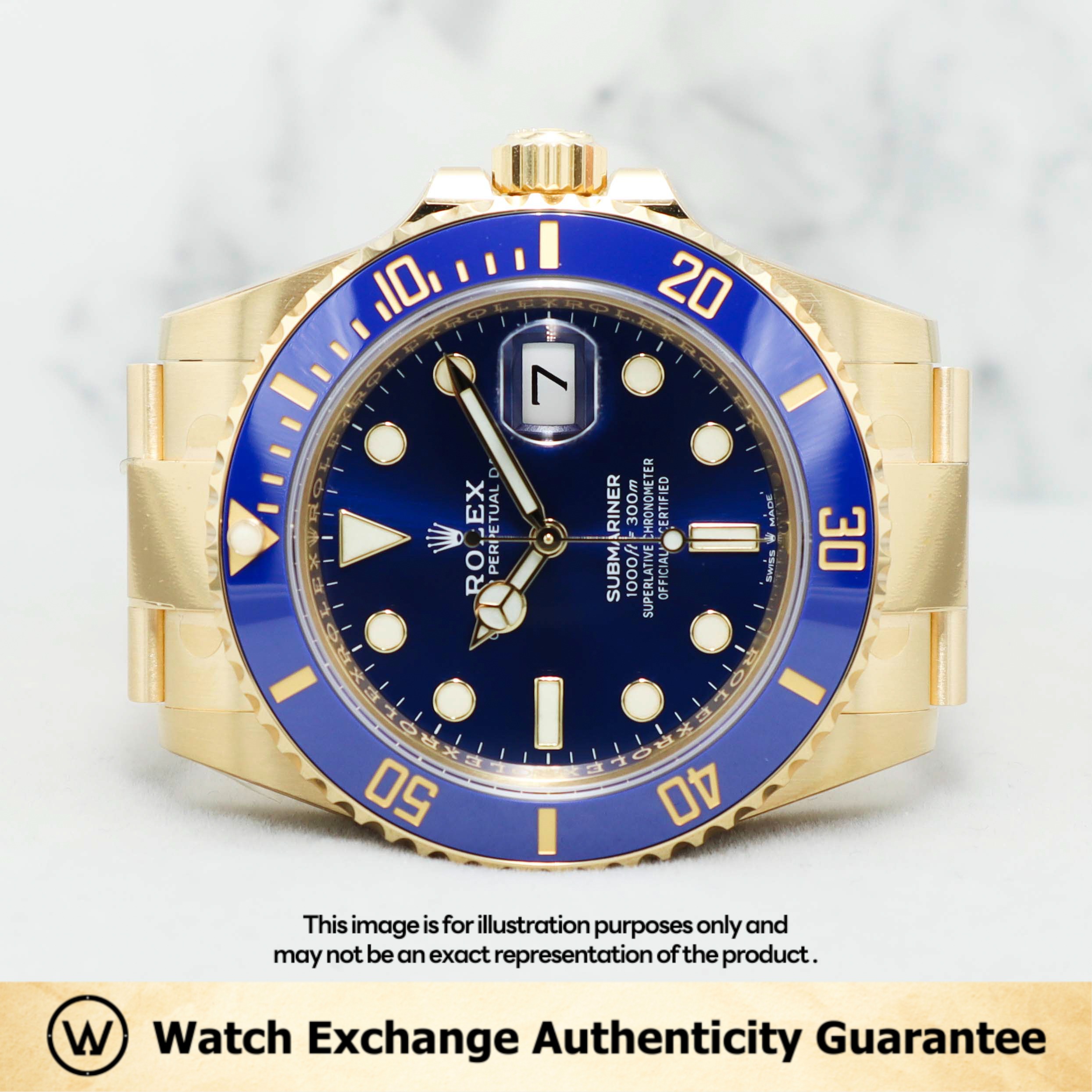 New Dec 2021 Rolex Submariner Sunburst Oyster 126618LB Blue Dial