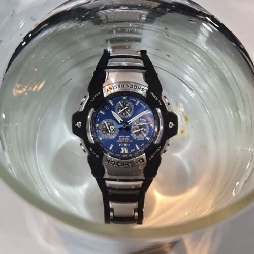 CASIO G SHOCK Giez GS 1000J-2A Blue with Two tones bracelet