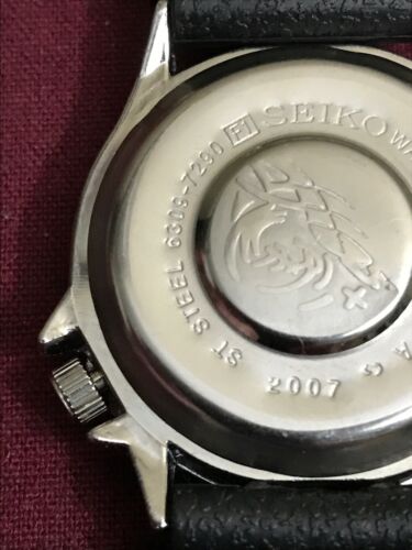 Men's Seiko Automatic Diver Watch 6309-7290 Pepsi Bezel Fluorescent Green  Dial | WatchCharts