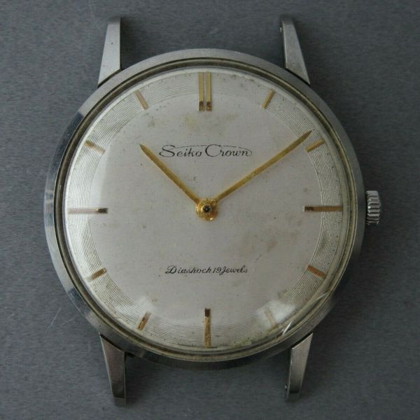 100% Authentic SEIKO CROWN REF.15002 Cal.560 19JEWELS Hand Winding 