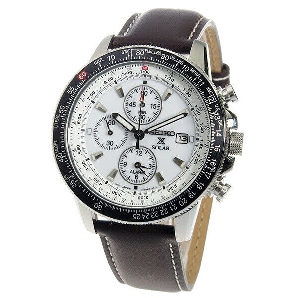 seiko flightmaster white dial
