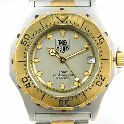 TAG HEUER 934.213 DATE GOLD SILVER BOY'S VINTAGE WATCH SWISS MADE