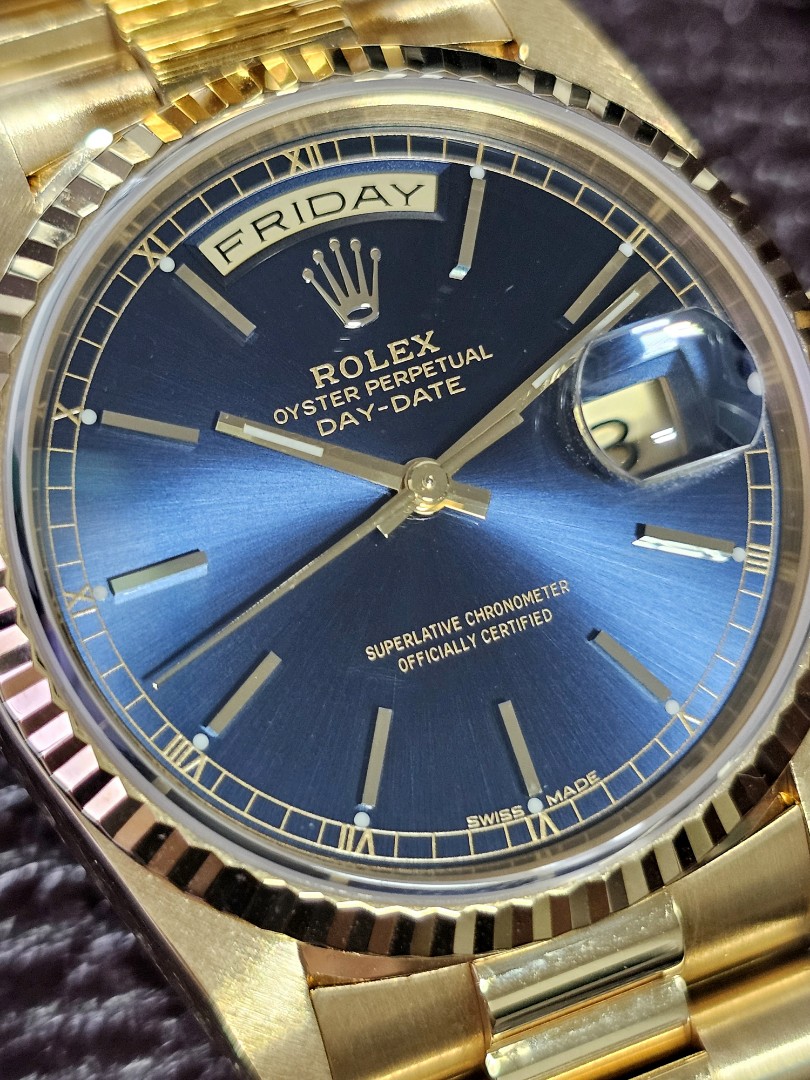 Rolex 18238 2024 blue dial