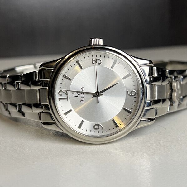 Bulova Men's Watch A7 Stainless Steel Back C8341111 Untested FOR