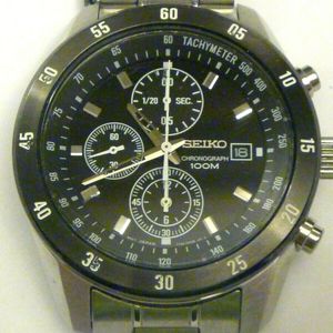 Seiko 7T92-OLVO Black Dial 100M Divers Chronograph w/Link Band NICE |  WatchCharts
