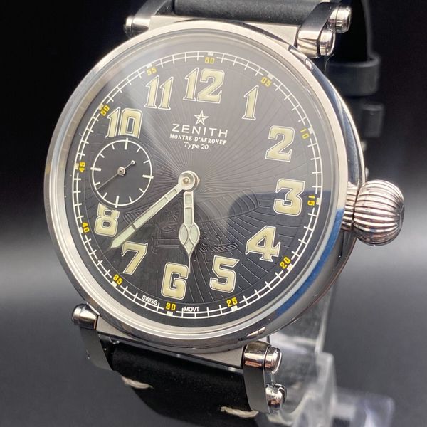 Custom Made Zenith Pilot Style Marriage Watch - Vintage Swiss