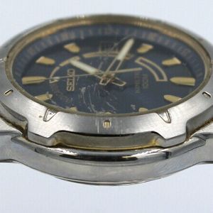 Seiko Mens Watch Sports Kinetic 5M62-0D10 Skeleton Back Blue Dial FOR  PARTS! | WatchCharts