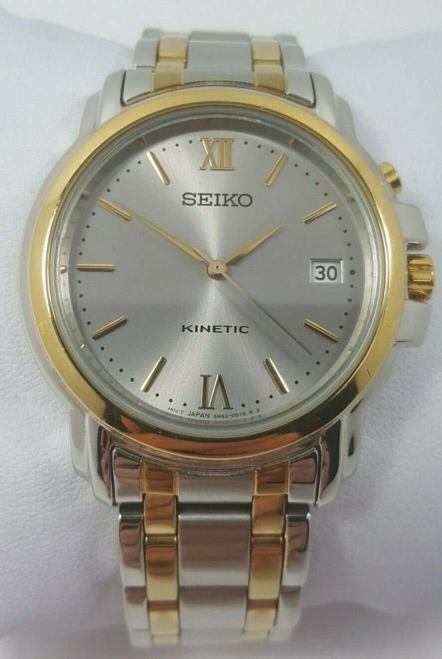 Buying Seiko Kinetic SKH640 Two-Tone Mens Watch