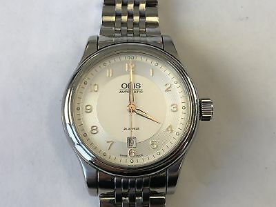 Oris 7594 Mens Watch Classic Date Automatic 26 Jewels MINT Crystal