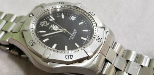 TAG HEUER 2000 SERIES PROF WK1110-1 BLACK DIAL 200M STAINLESS STEEL ...