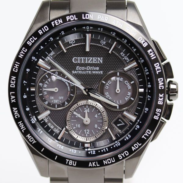 [MT3828] ★ CITIZEN Citizen Atessa Double Direct Flight Satellite Wave EcoDrive GPS satellite