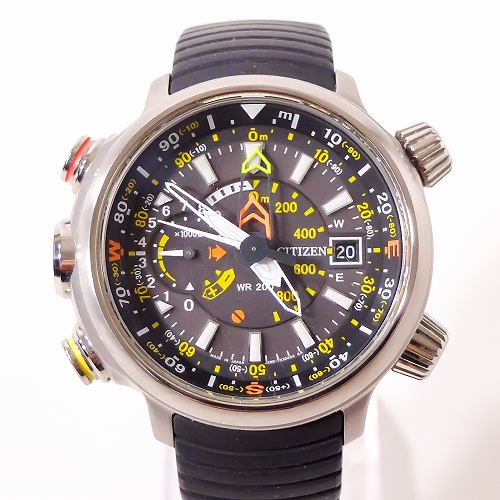 CITIZEN ECO-DRIVE J280-T019773 エコドライブ Used] CITIZEN PRO MASTER ECO-Drive Altichron Date J280-T019773