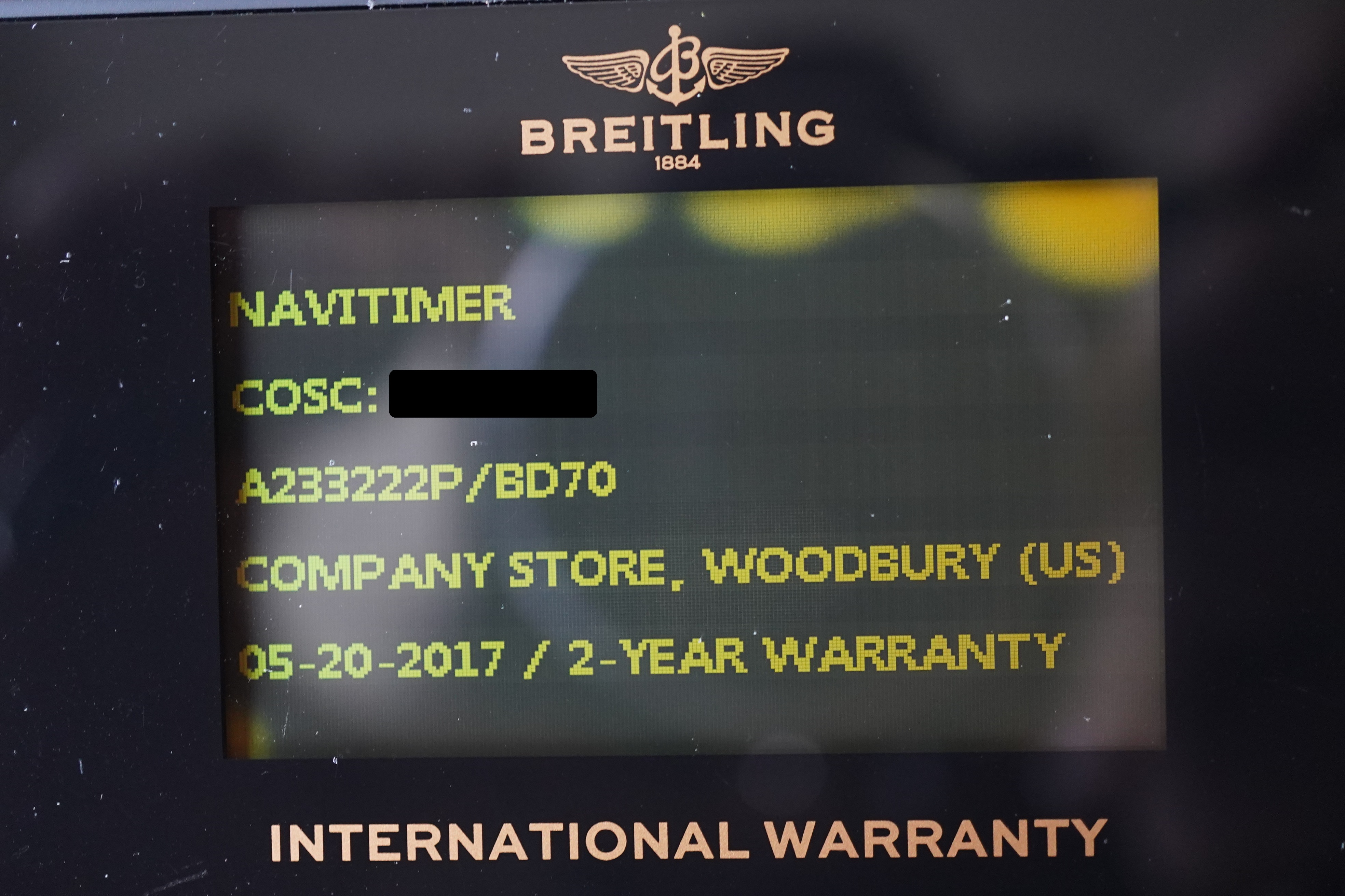 Breitling woodbury online