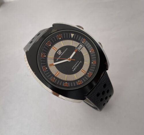 VINTAGE GIRARD PERREGAUX GYROMATIC HIGH FREQUENCY DIVER 200m PVD