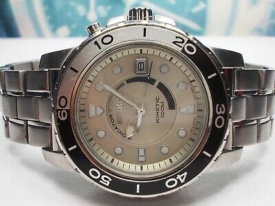 SEIKO KINETIC 100M DATE STEEL MEN S WATCH 5M62 0BP0 WatchCharts