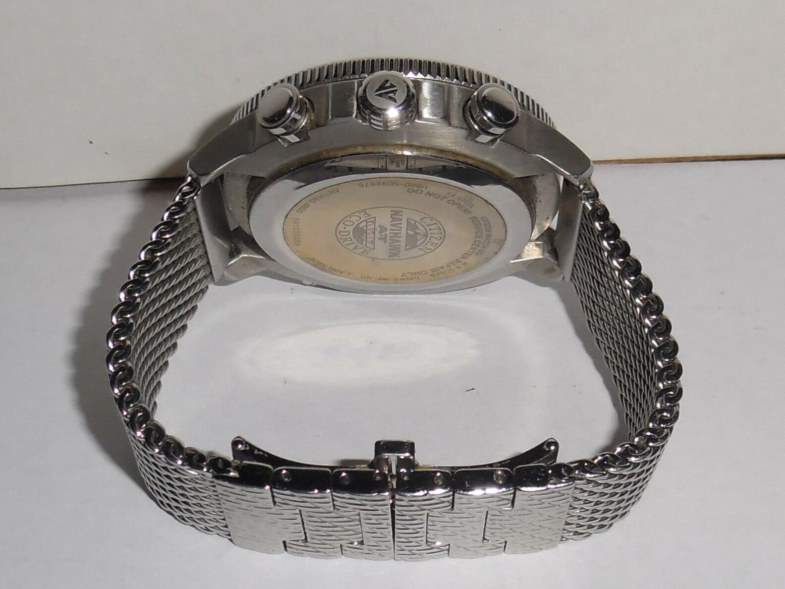 CITIZEN ECO DRIVE U680-S092876 NAVIHAWK AT CHRONOGRAPH WRIST WATCH 