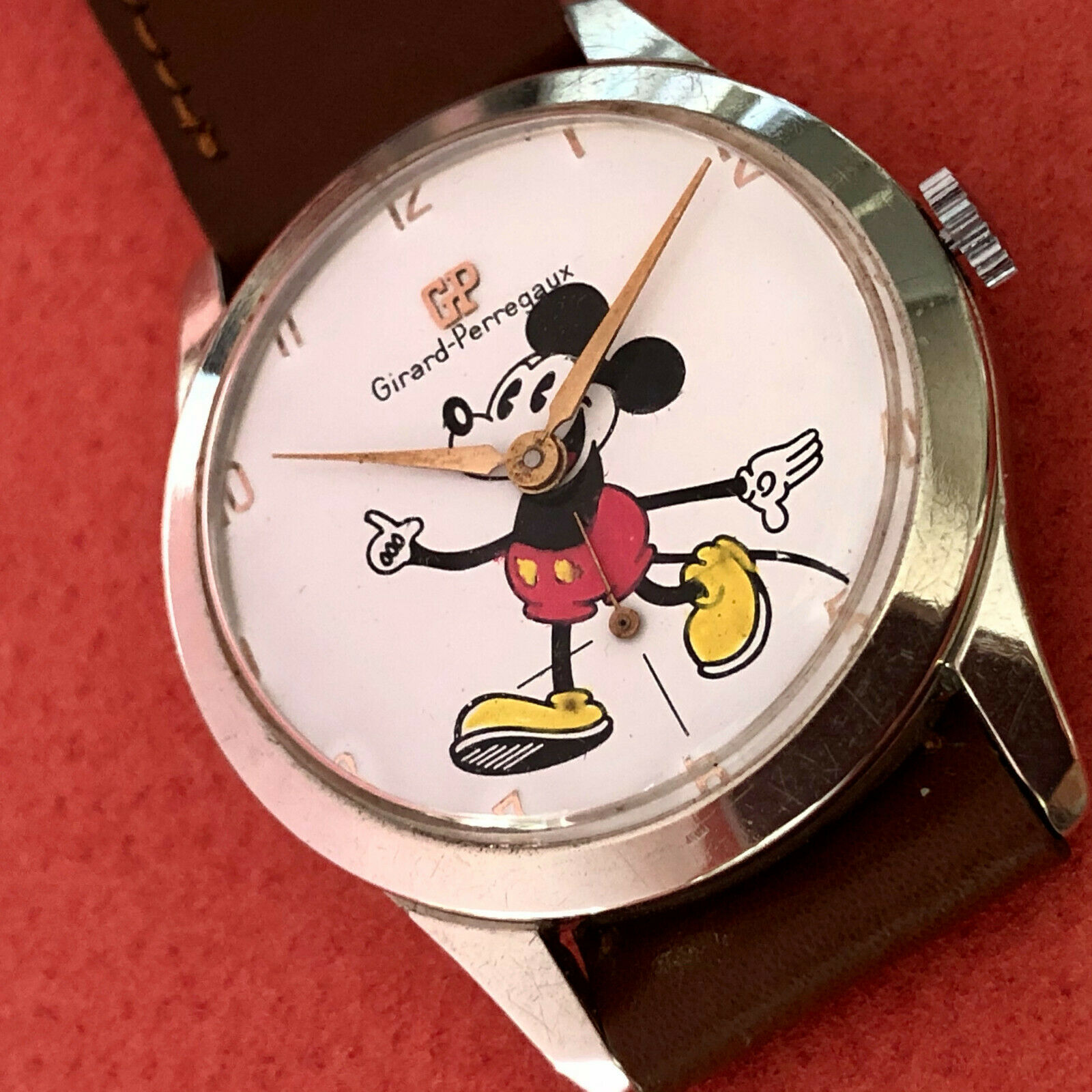 VINT GIRARD PERREGAUX MICKEY MOUSE DIAL Ca 49 NO RESERVE PRICE