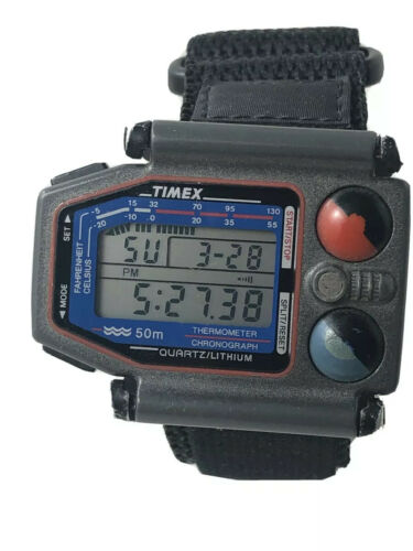 Cool Vintage 1988 Timex Skiathlom Watch excellent condition New 