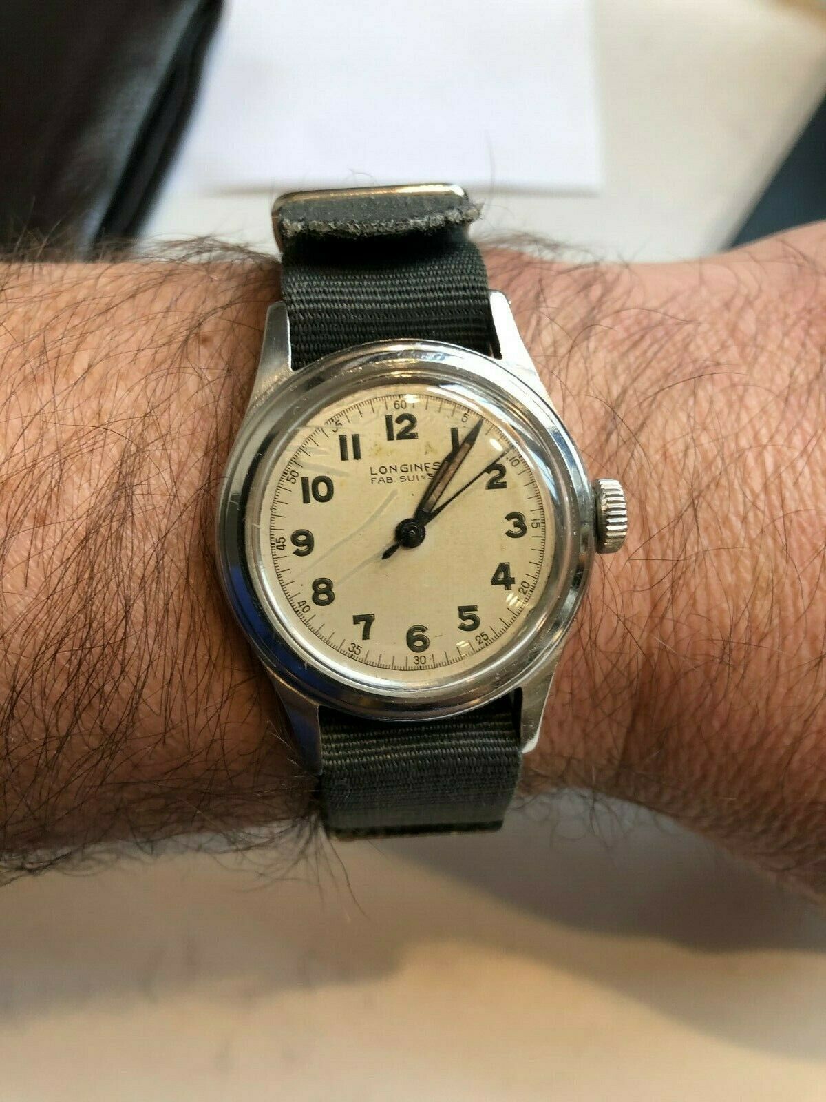 Longines Marine Nationale Vintage Military Watch Rare