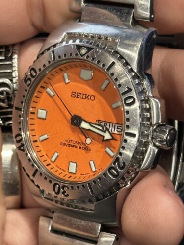 Seiko Diver SKXA61 Orange Knight 7s26-01X0 Automatic Diver