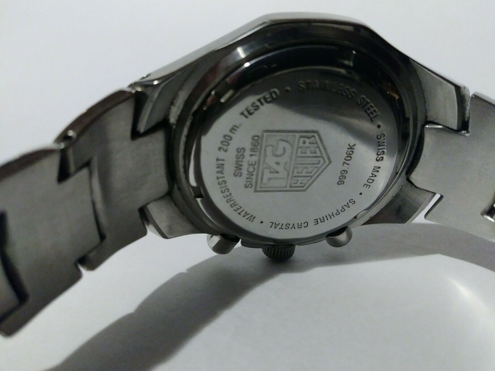 RARE TAG HEUER 999 706K STAINLESS STEEL SAPPHIRE