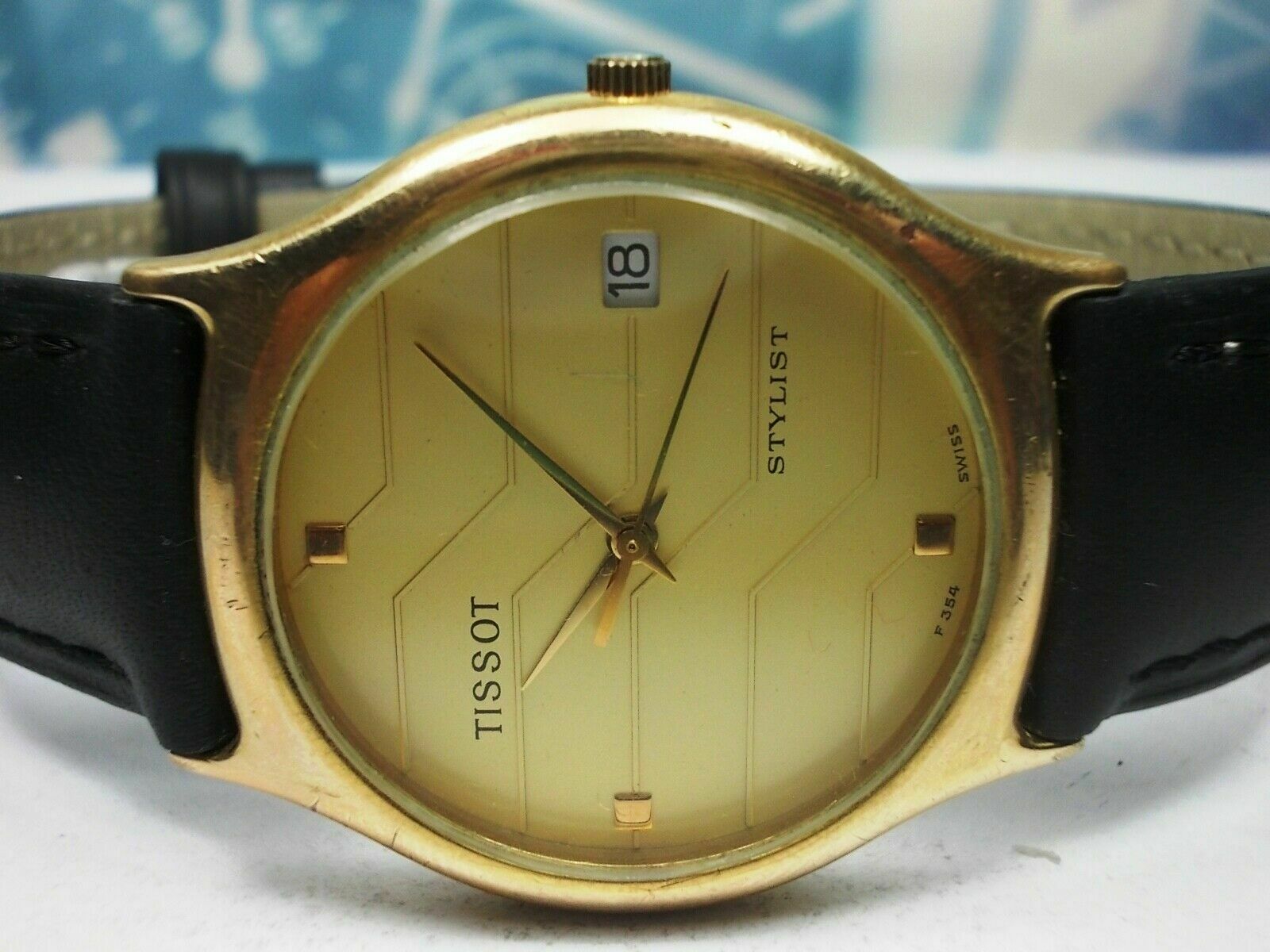 Tissot Stylist model no. F 354 A gold plated guaranteed