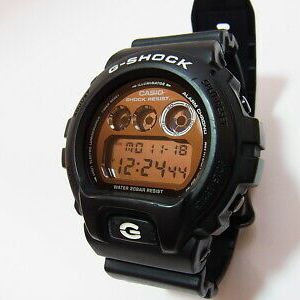 G-SHOCK 腕時計 DW-6900 BLACK FLYS 焦げ臭く ブラックフライ