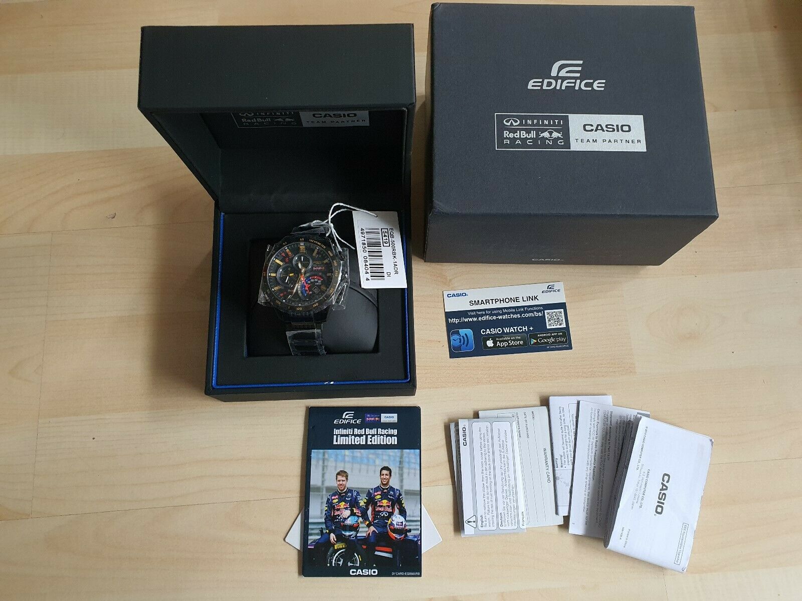 Casio Edifice EQB-500 RBK 1AER Infinity Red Bull Racing Limited
