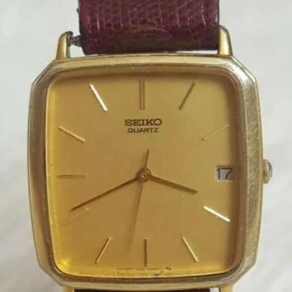 Seiko vintage quartz 7432-5030 Mens Dress watch with Date Indicator |  WatchCharts