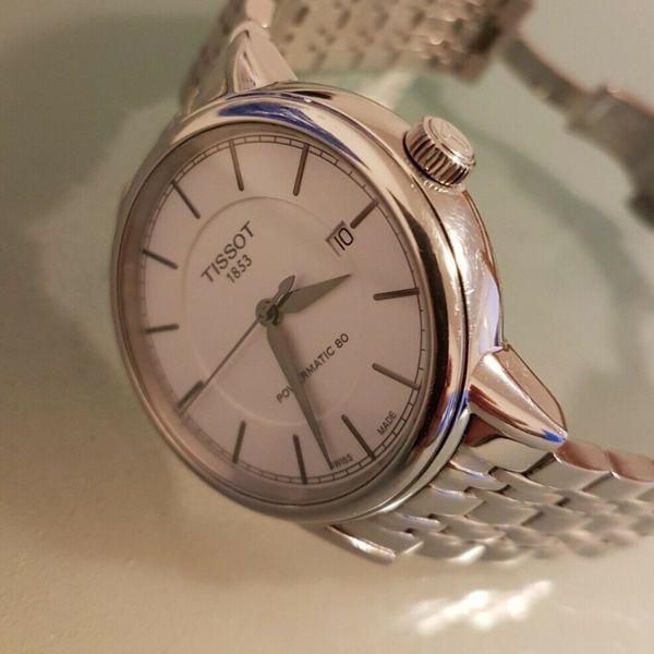 Tissot Powermatic 80 自動巻き時計　T085407A TISSOT POWERMATIC 80 T085407A Automatic winding Leather band