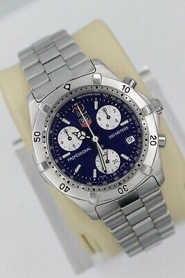 Tag Heuer 2000 Classic Professional Watch Mens BLUE
