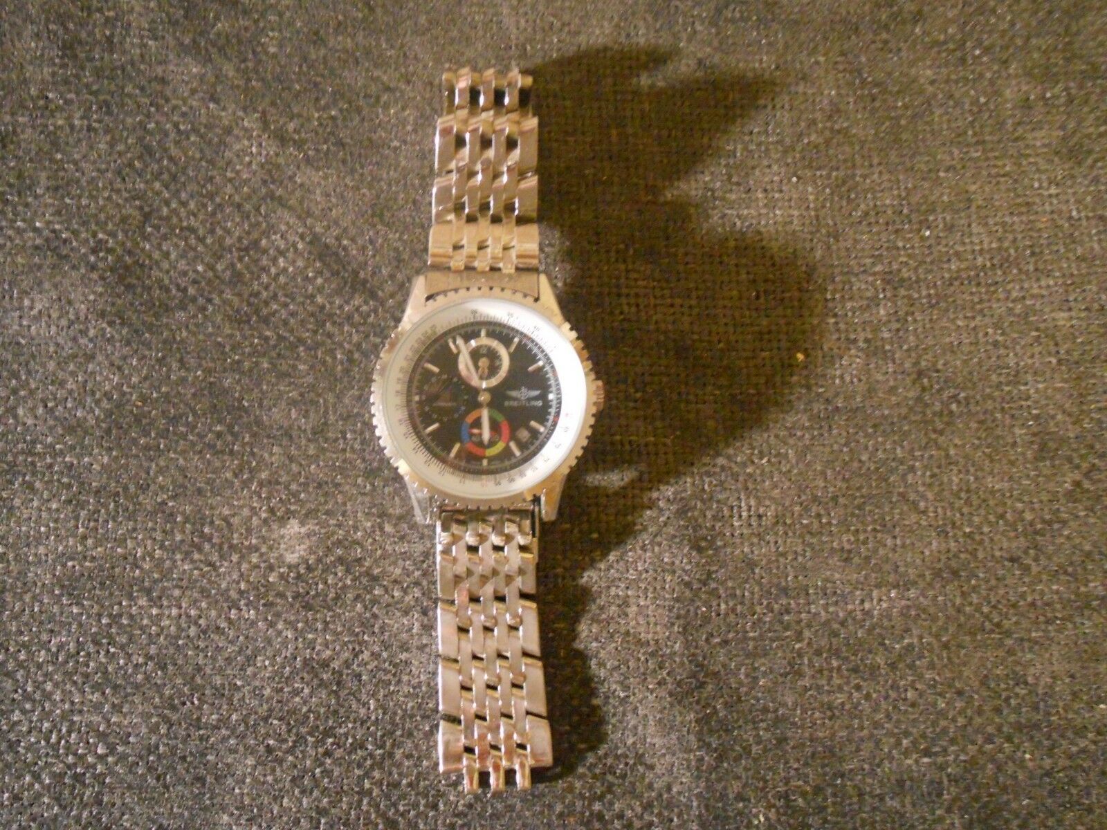 Breitling Men's Watch Chronograph Automatic A68062 No. 1111 50M- Runs ...