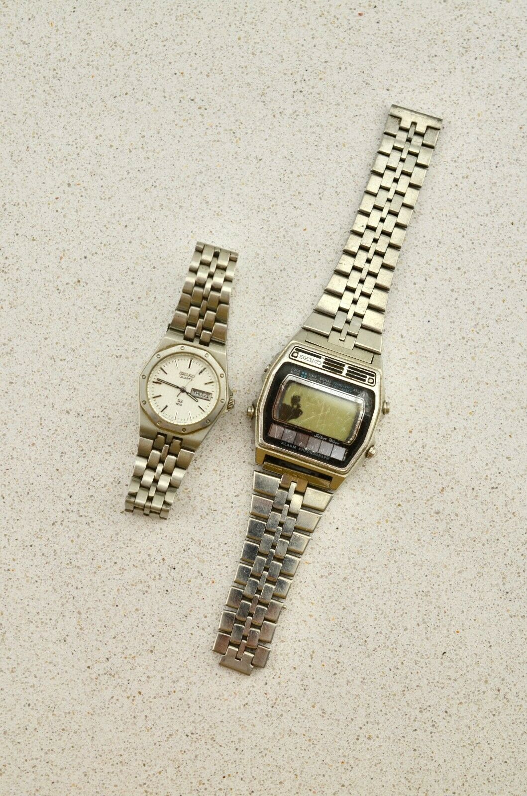 Vintage Seiko Alarm Chronograph Silver Wave and Ladies S3 100 Quartz Watches  | WatchCharts