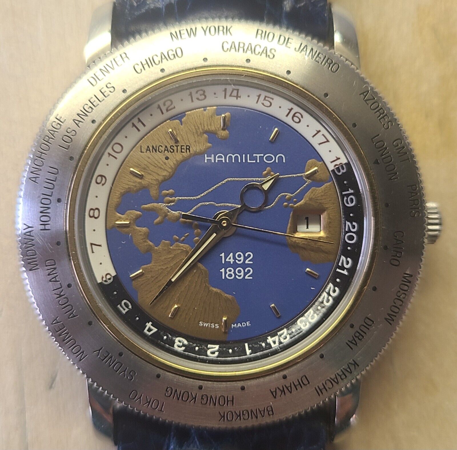 Extremely Rare Hamilton Watch World Timer 