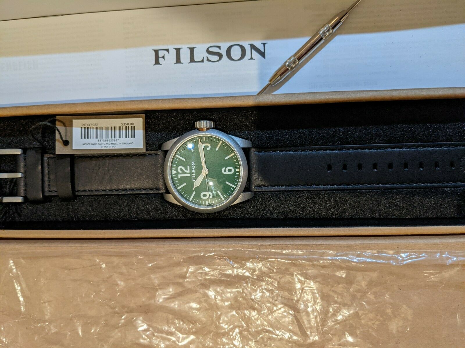 Filson hunter green online field watch