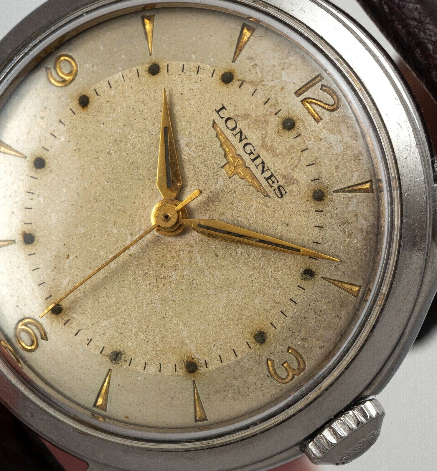 Vintage LONGINES 50's, cal 12.68ZS, ref 6264, unusual