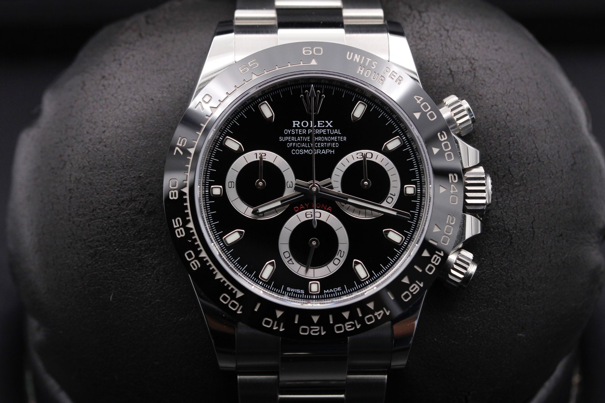 FSOT Rolex Daytona 116500LN Black Steel Black Ceramic 40mm