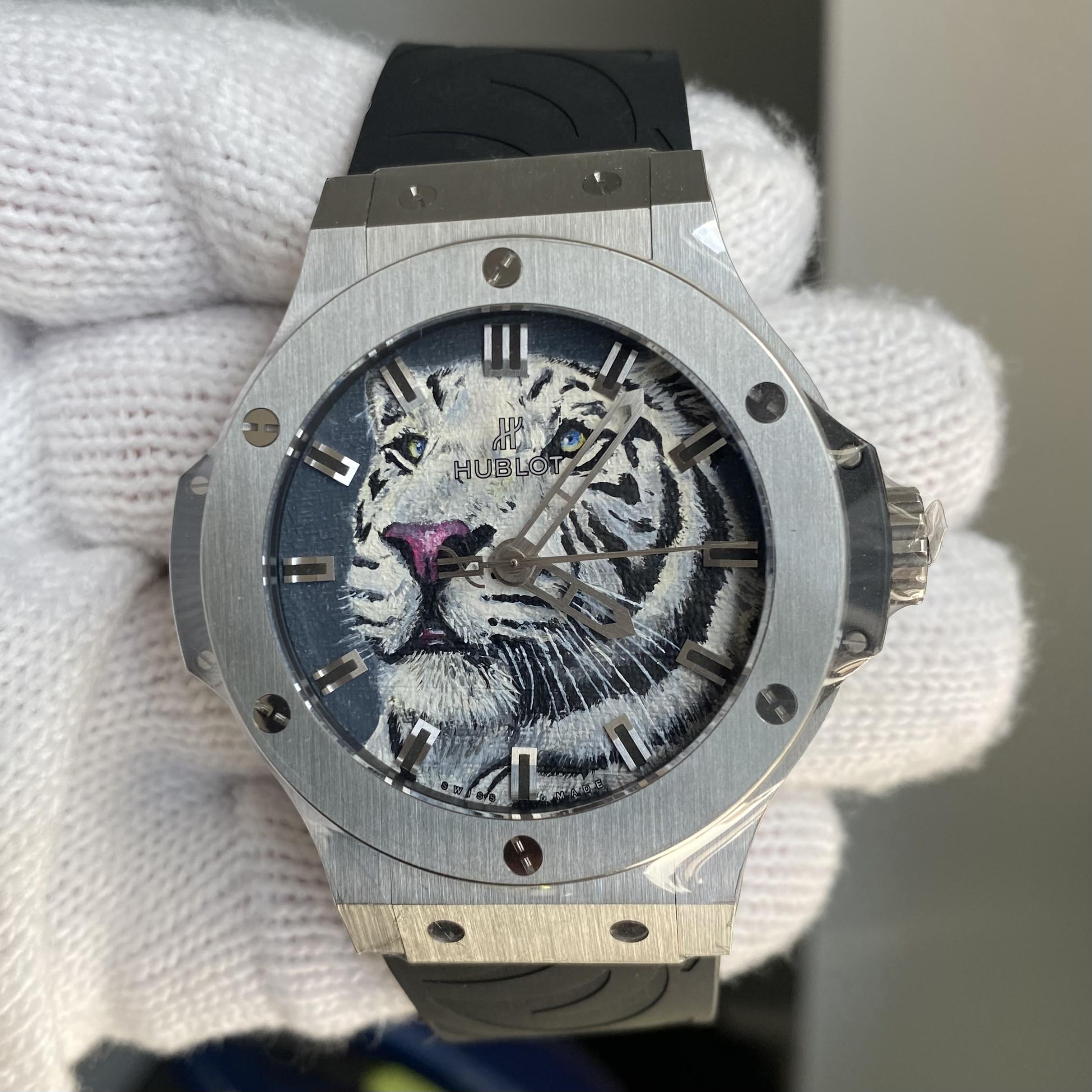 Hublot black jaguar white tiger price best sale