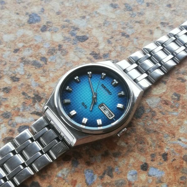 Seiko 5 Actus SS 21 Jewels Auto 6306 8030 Kanji Day February 1976
