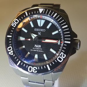 FS: Seiko Samurai PADI with Lumed Ceramic Bezel Insert and Double Domed  Sapphire Crystal | WatchCharts