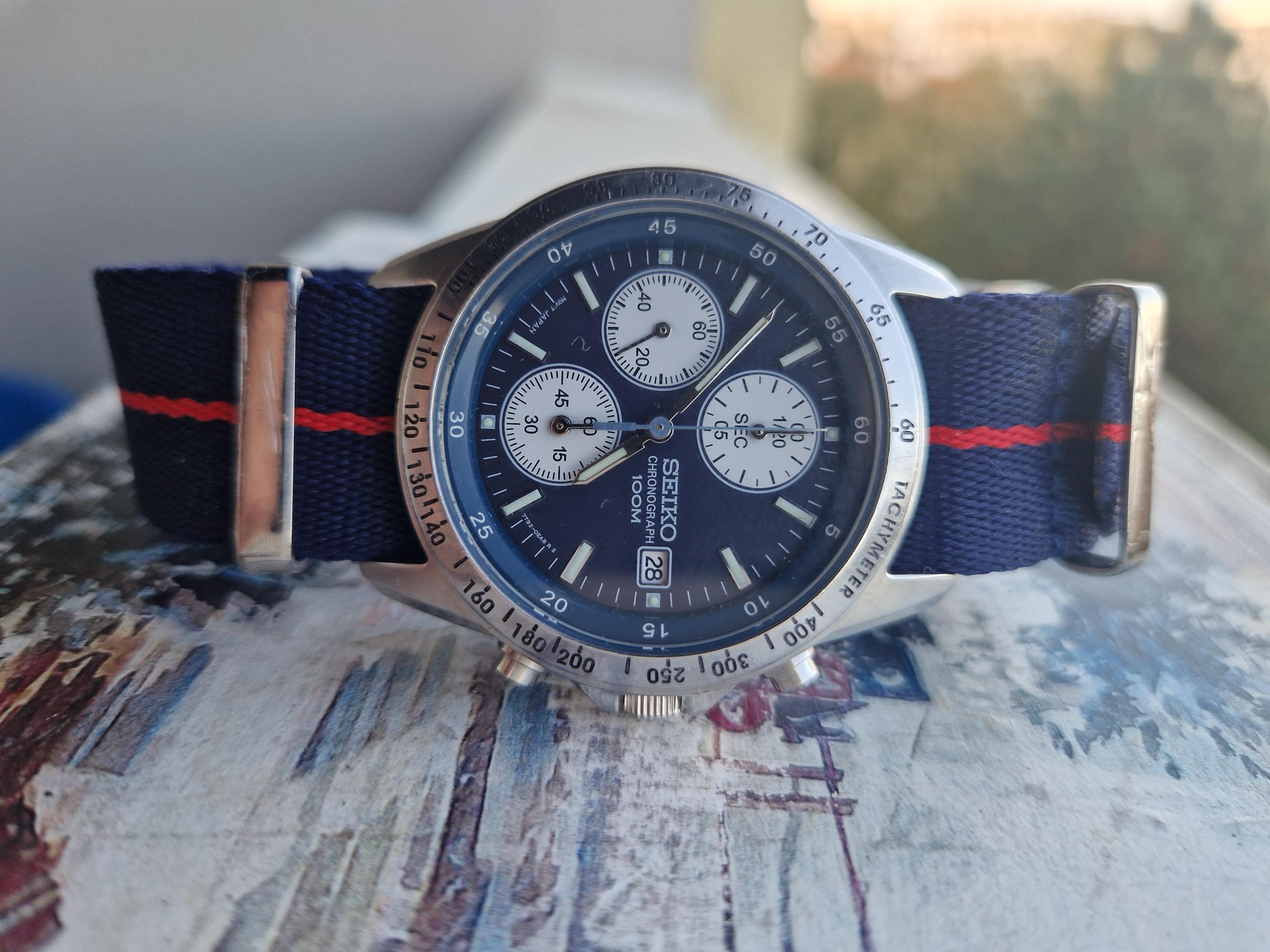 Seiko reverse panda discount chronograph