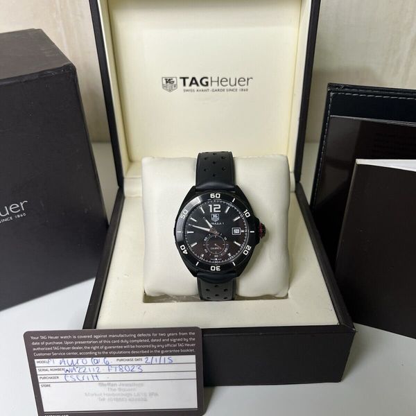 Tag Heuer Formula 1 Calibre 6 Automatic White Dial Silver Steel Strap Watch for Men - WAZ2013.BA0842
