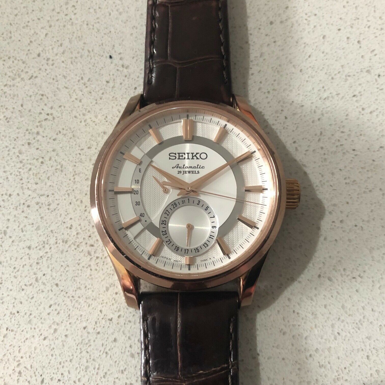 Seiko Presage 6R27-00B0 SARW004 – Rose Gold watch | WatchCharts