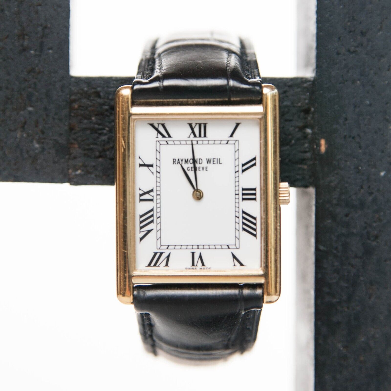 RAYMOND PIA tank ゴールド レクタンギュラー 稼働品 Raymond Weil