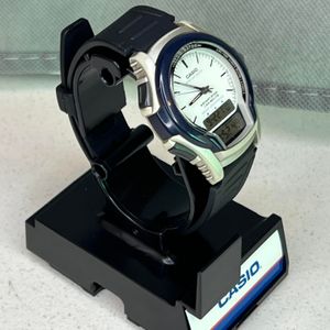 vintage casio w-600 multi alarm solar battery lcd watch module 242
