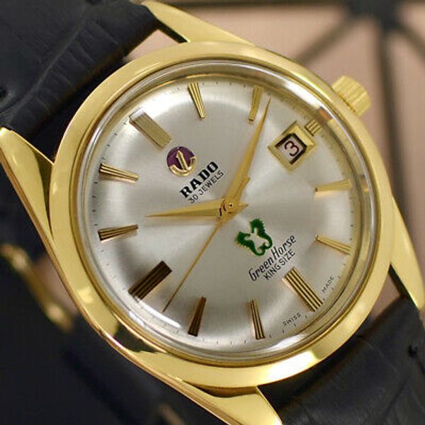 VINTAGE RADO Green Horse KING SIZE AUTOMATIC 30 J DATE ANALOG DRESS MEN S WATCH WatchCharts Marketplace