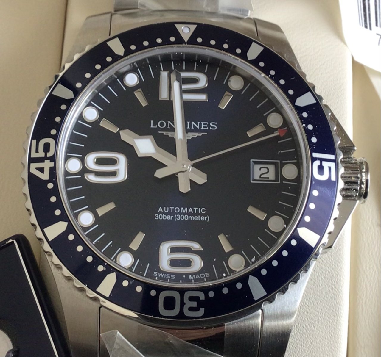 Longines hydroconquest 39mm on sale blue